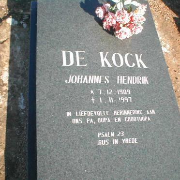 KOCK Johannes Hendrik, de 1909-1997