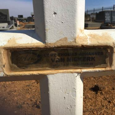 NIEKERK Gert Thomas Johannes, van 19??-2017