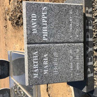 PEYPER Philippus 1938-2012 &amp; Martha Maria 1930-2004