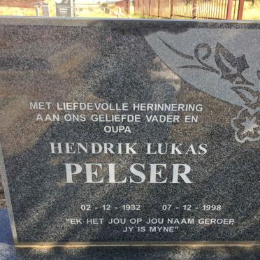PELSER Hendrik Lukas 1932-1998