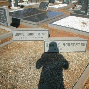 ROBBERTSE Jurie 1921-1988 &amp; Hantie 1931-