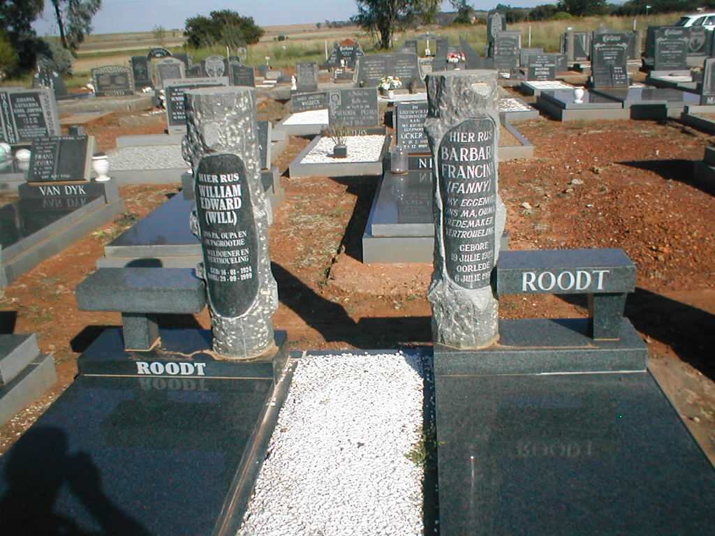 ROODT William Edward 1924-1999 &amp; Barbara Francina 1922-1993