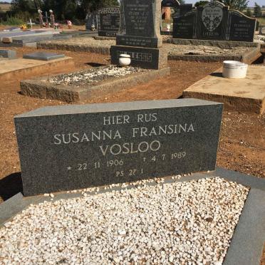 VOSLOO  Susanna Fransina 1906-1989
