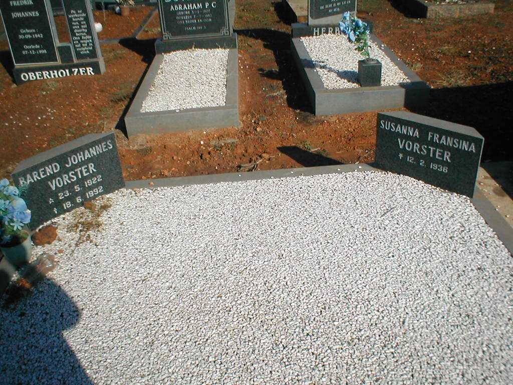 VORSTER Barend Johannes 1922-1992 & Susanna Fransina 1936-2020 _1