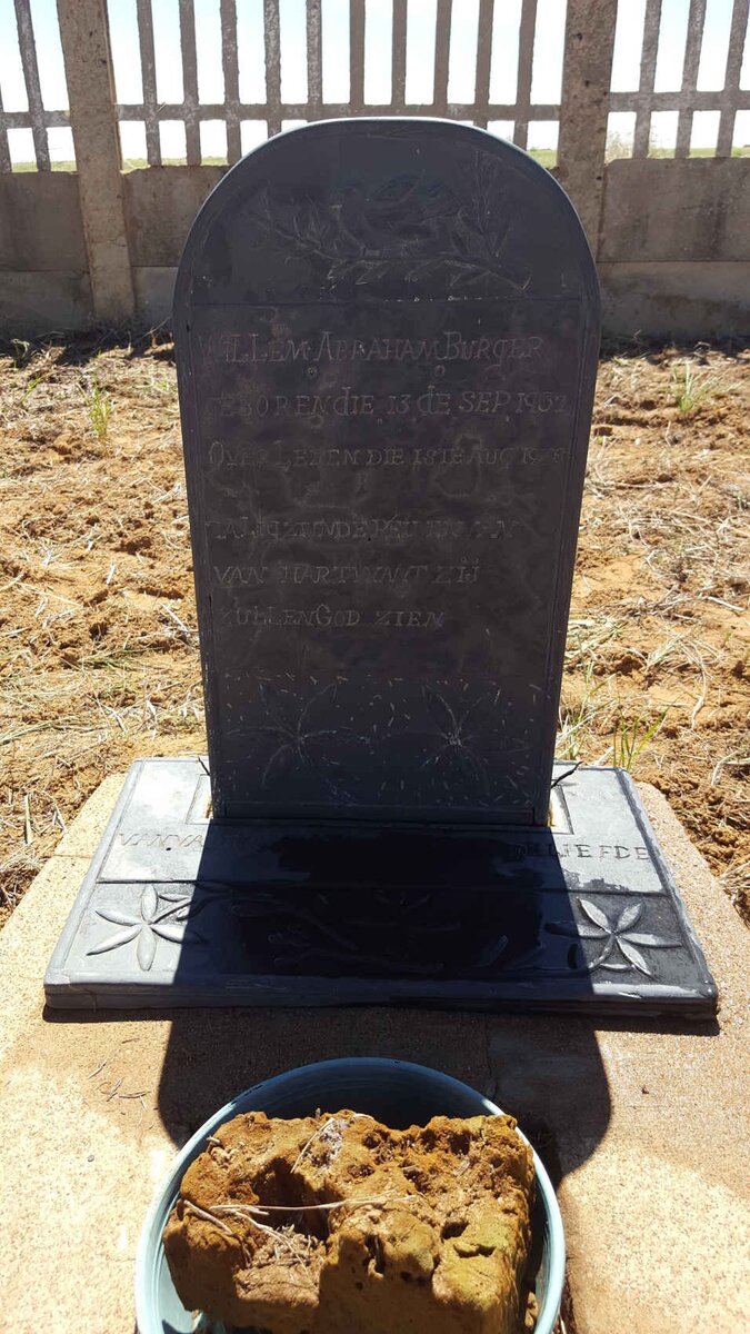 BURGER Willem Abraham 1937-1938