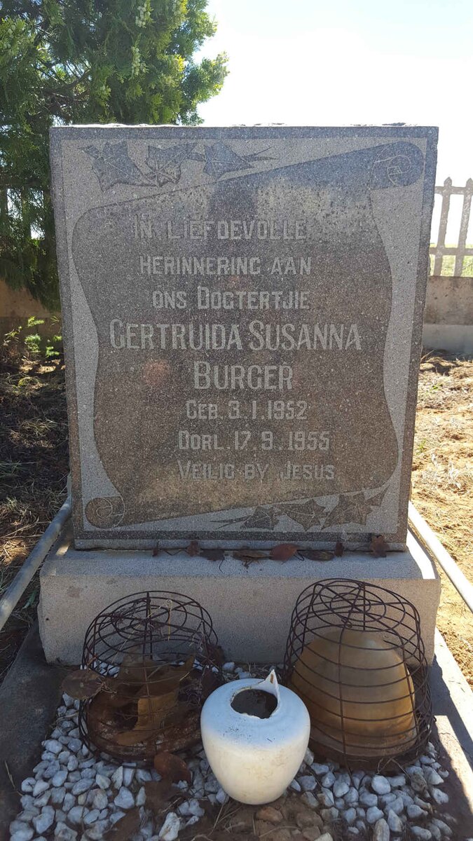 BURGER Gertruida Susanna 1952-1955