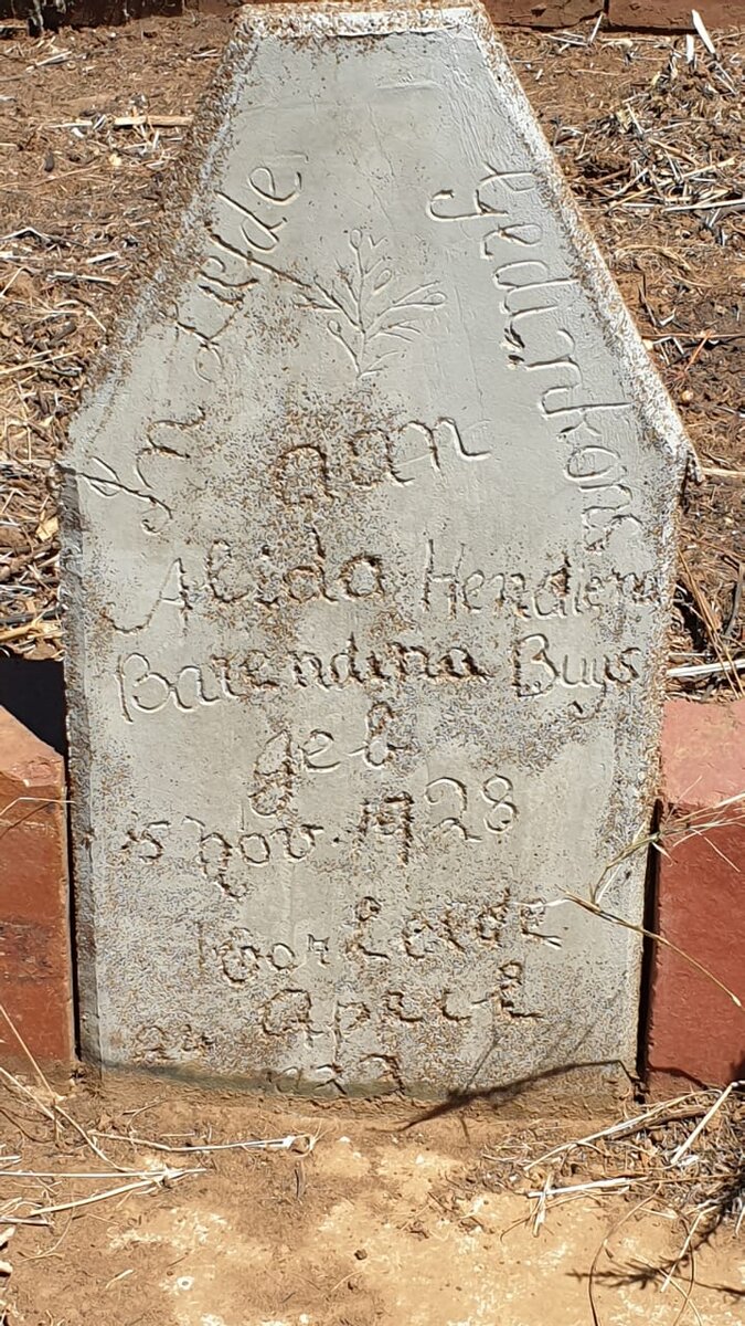 BUYS Alida Hendiena Barendina 1928-1933