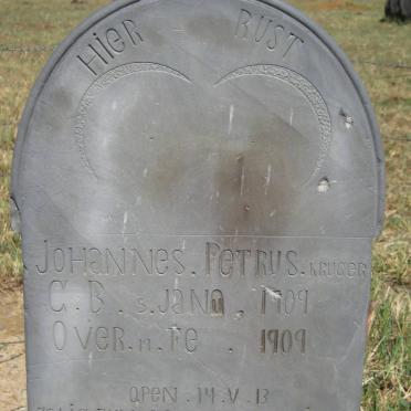 KRUGER Johannes Petrus 1909-1909