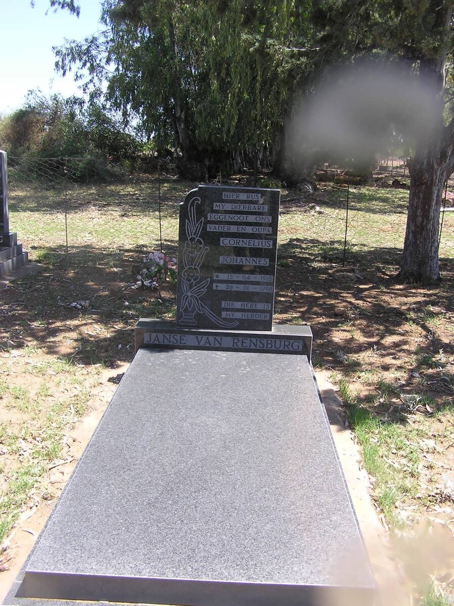 RENSBURG Cornelius Johannes, Janse van 1918-1998