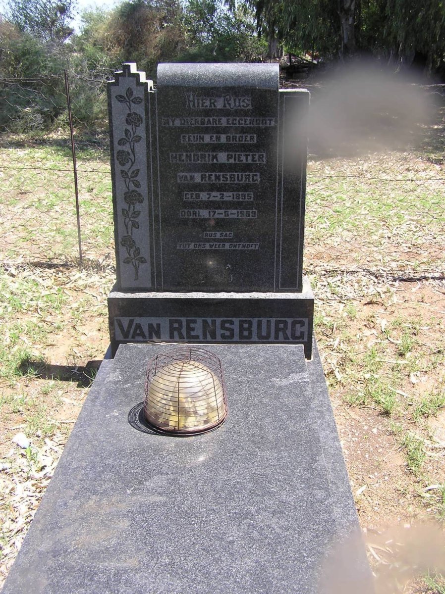 RENSBURG Hendrik Pieter, van 1895-1959