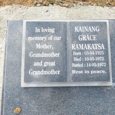 RAMAKATSA Kainang Grace 1925-1972