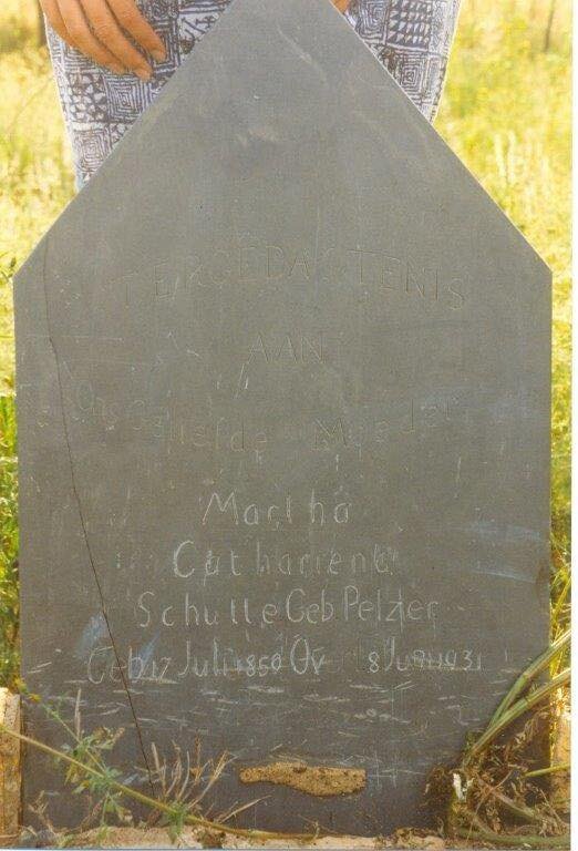 SCHUTTE Martha Cathariena nee PELZER 1850-1931