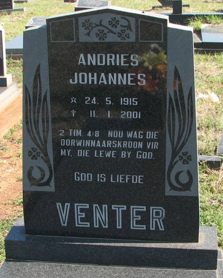 VENTER Andries Johannes 1915-2001