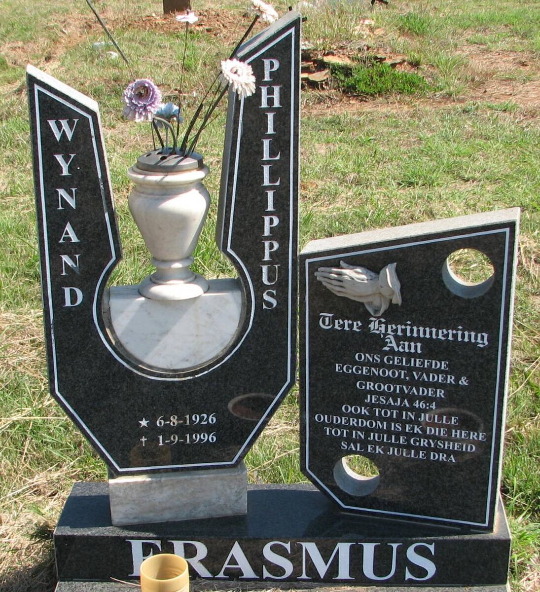 ERASMUS Wynand Phillippus 1926-1996