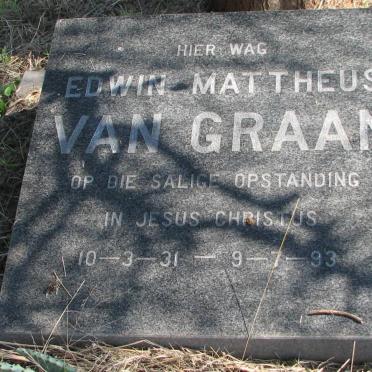 GRAAN Edwin Mattheus, van 1931-1993 