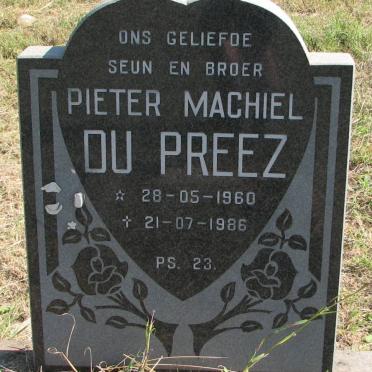 PREEZ Pieter Machiel, du 1960-1986