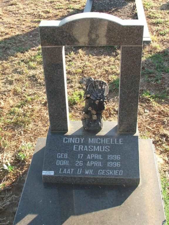ERASMUS Cindy Michelle 1996-1996