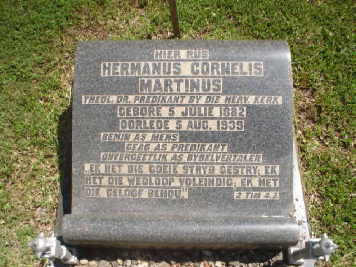 FOURIE Hermanus Cornelis Martinus 1882-1939