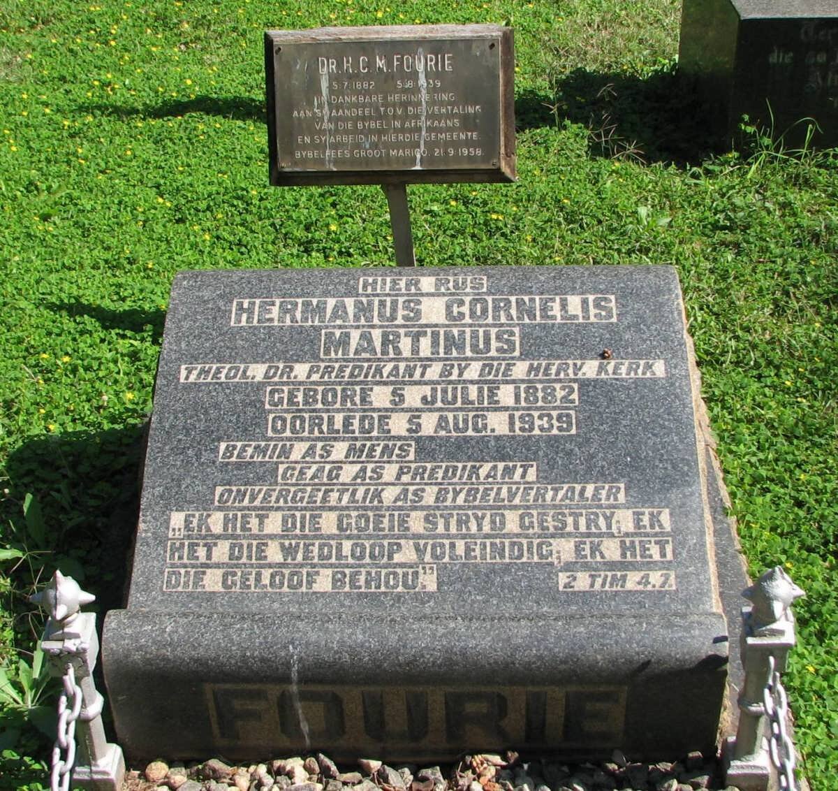 FOURIE Hermanus Cornelis Martinus 1882-1939