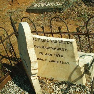 EEDEN Anna Maria, van nee BADENHORST 1876-1947