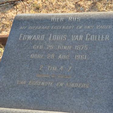 COLLER Edward Louis, van 1875-1961