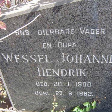 BADENHORST Wessel Johannes Hendrik 1900-1982 &amp; Jacoba Isabella nee FOUCHE 1896-1979