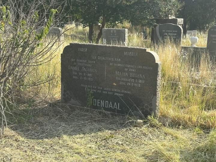 ODENDAAL Daniel Jacobus 1883-1973 & Maria Helena MULLER 1892-1959