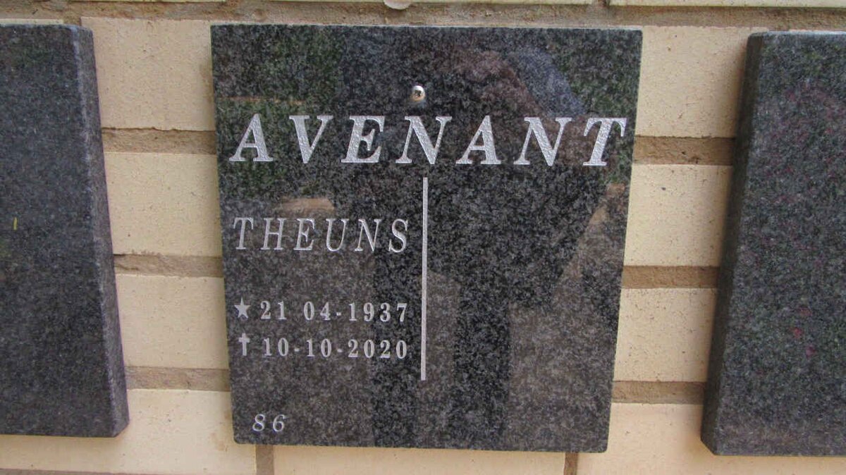AVENANT Theuns 1937-2020