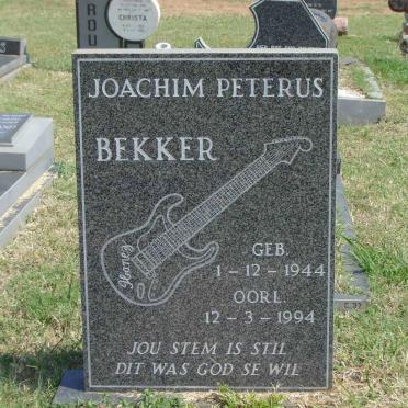 BEKKER Joachim Peterus 1944-1994