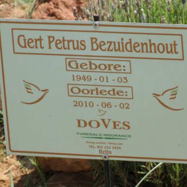 BEZUIDENHOUT Gert Petrus 1949-2010
