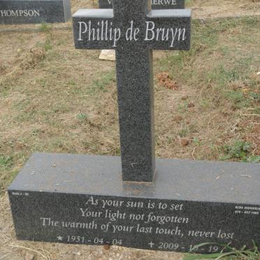BRUYN Phillip Johann, de 1951-2009
