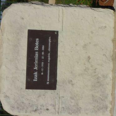 BOTES Izak Jerimias 1926-2004