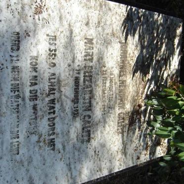 CALITZ Johannes Hendrik 1927-199? &amp; Mary Elizabeth 1937-
