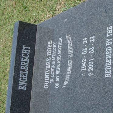 ENGELBRECHT Guinivere Hope 1942-2001