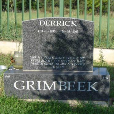 GRIMBEEK Derrick 1936-2003