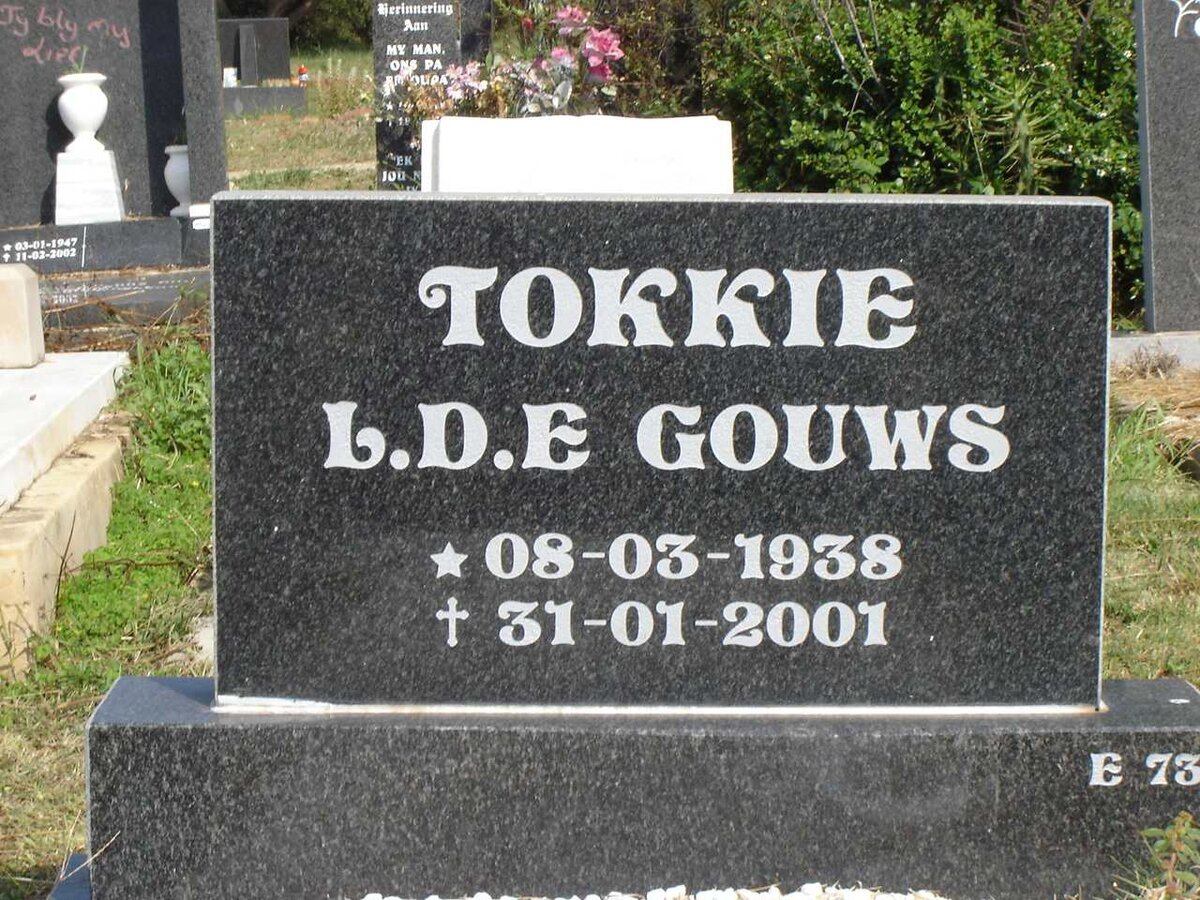 GOUWS L.D.E. 1938-2001