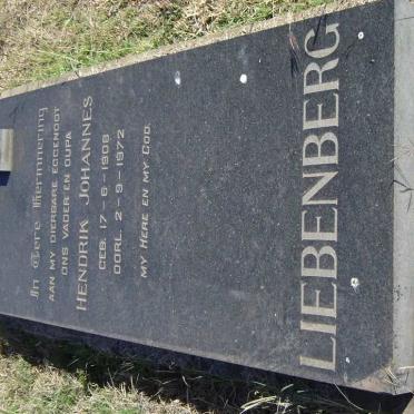 LIEBENBERG Hendrik Johannes 1908-1972