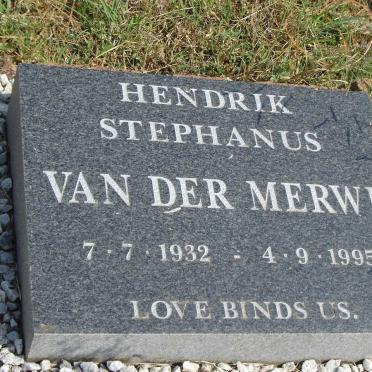 MERWE Hendrik Stephanus, van der 1932-1995