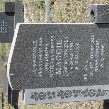 OOSTHUIZEN Maggie nee VAN ZYL 1951-1989