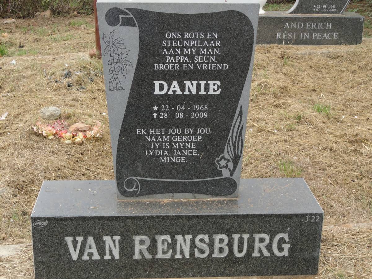 RENSBURG Danie, van 1968-2009