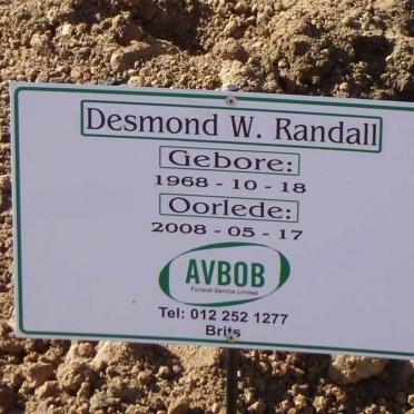 RANDALL Desmond W. 1968-2008