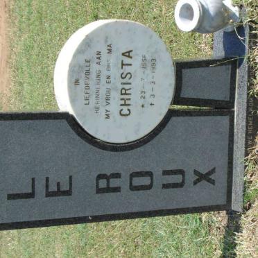 ROUX Christa, le 1956-1993