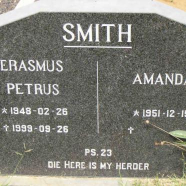 SMITH Erasmus Petrus 1948-1999 &amp; Amanda 1951