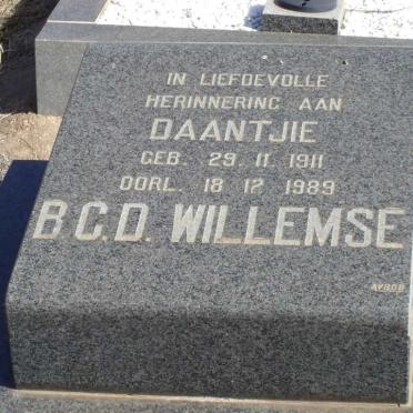 WILLEMSE B.C.D. 1911-1989