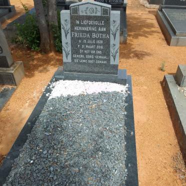 BOTHA Frieda 1929-2019