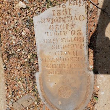 BOTES David Jacobus 1920-1921