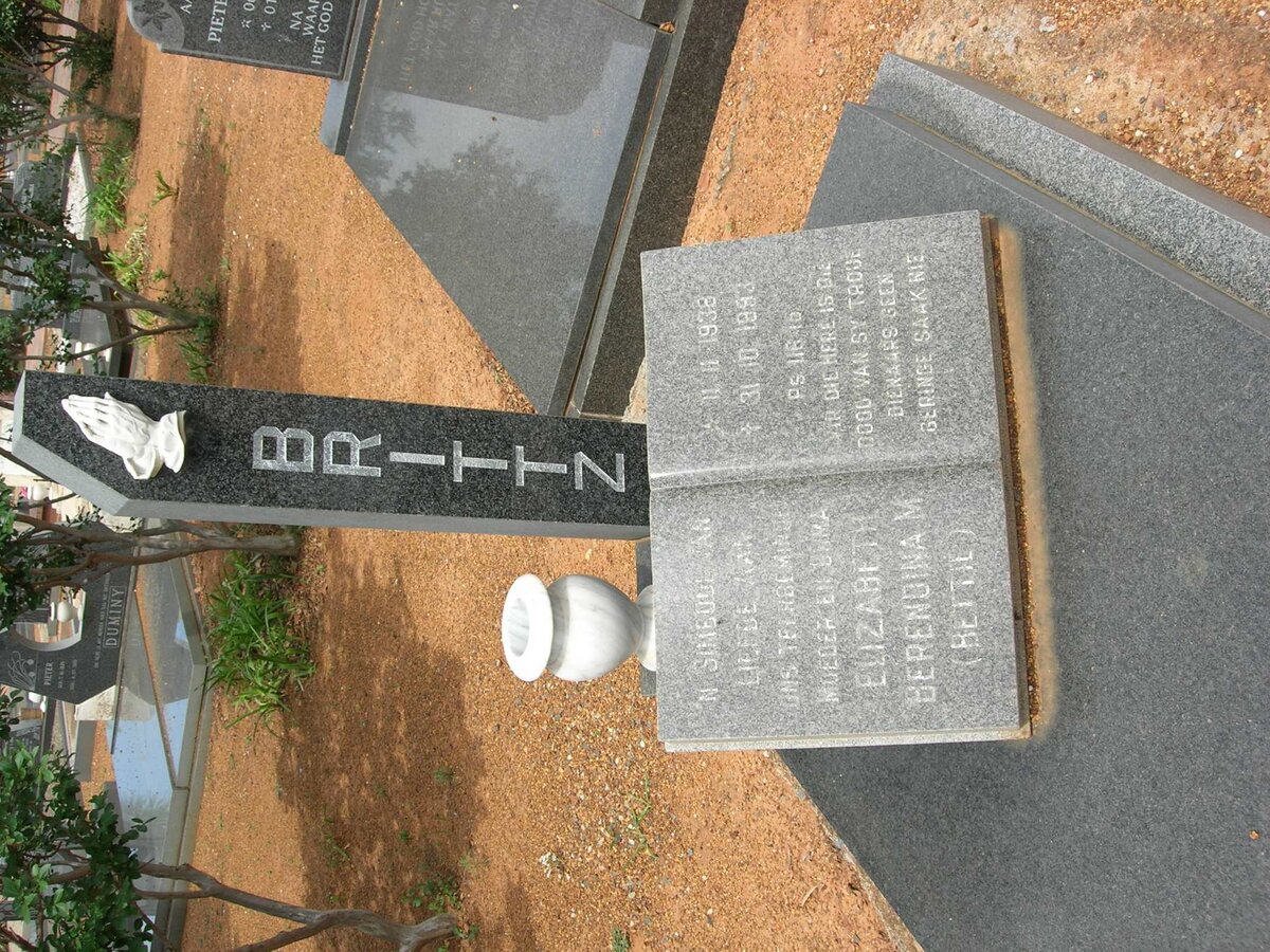 BRITTZ Elizabeth Berendina M. 1938-1993