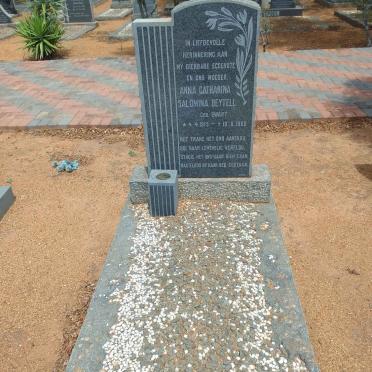 BEYTELL Anna Catharina Salomina nee SWART 1913-1960