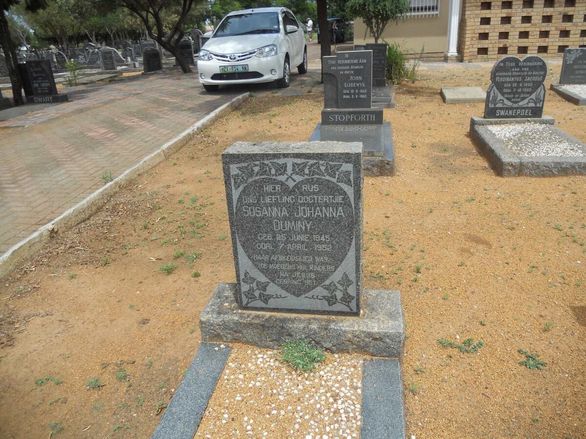 DUMINY Susanna Johanna 1945-1952