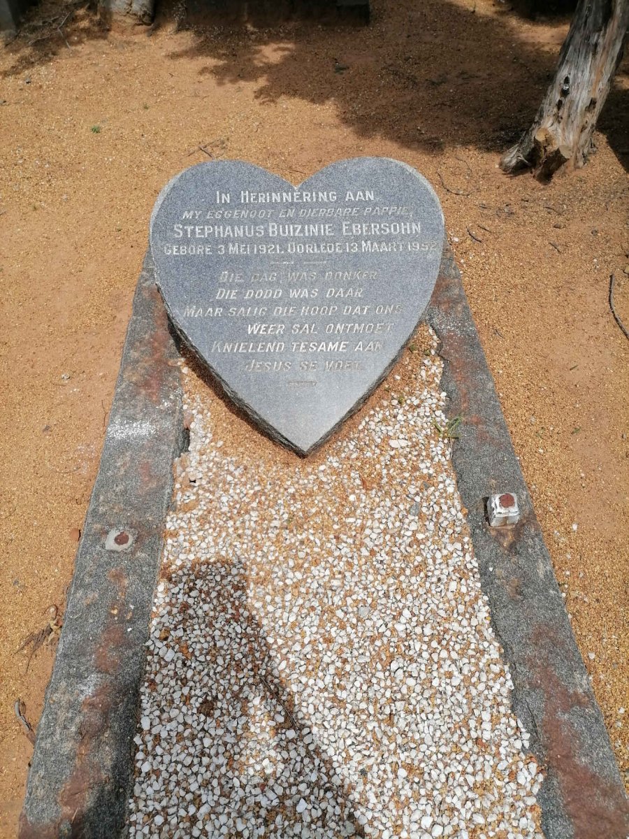 EBERSOHN Stephanus Buizinie 1921-1952